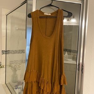 We the free brand shirt dress. Fringe bottom. Loose fitting.